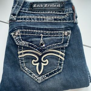 Rock Revival Size 26 low rise skinny/straight jean